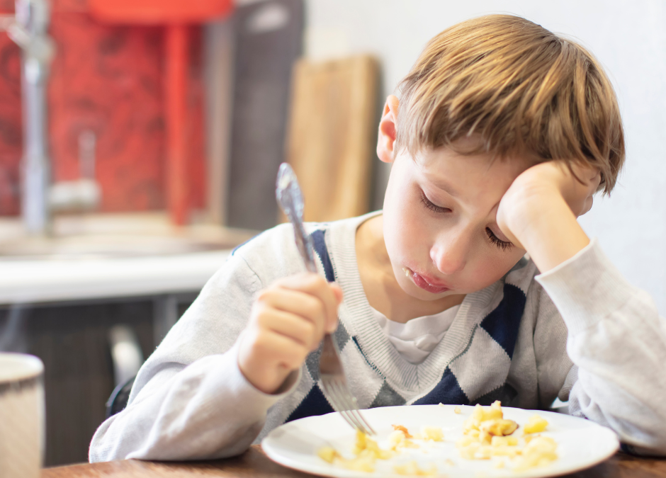 Börn sem eru löt að borða